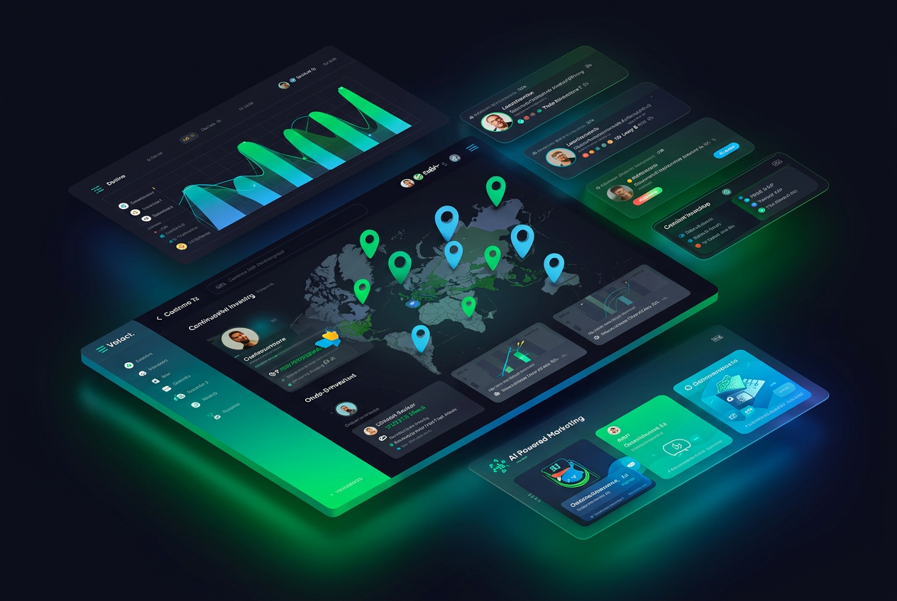 AI-powered local marketing platform dashboard